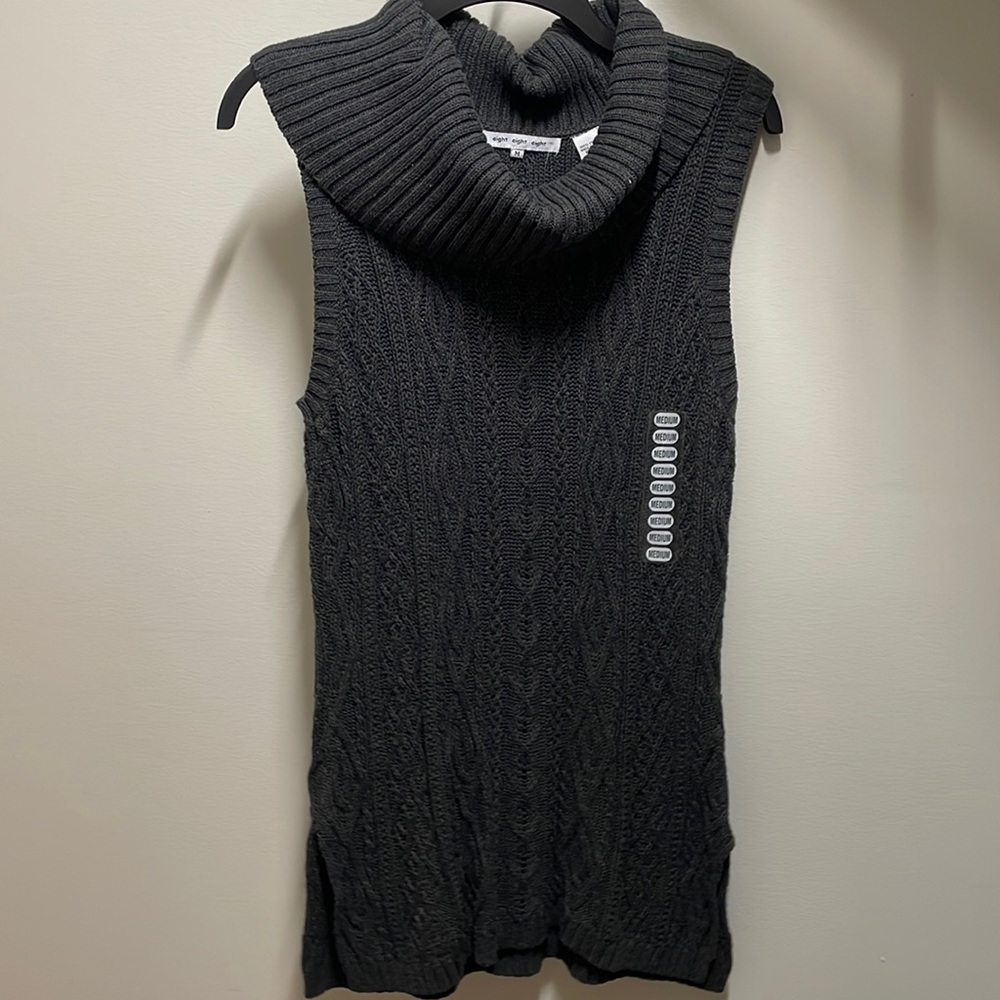 eight eight eight Sz M Sleeveless Cowl Neck Sweater